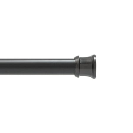 Kenney Twist & Fit&trade; No Tools Tension Shower Curtain Rod, 42-72", Black