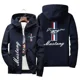 thumbnail image 3 of Chaqueta con capucha con estampado de logotipo de coche Ford Mustang para hombre, rompevientos informal, ropa para exteriores, primavera y otoño, nueva moda, 3 of 5