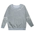 thumbnail image 4 of Chandail Doux à Manches Longues pour Fille, Graphique, Mignon, Col Rond, Chandails, Haut, Vêtements pour Filles, 4 of 4