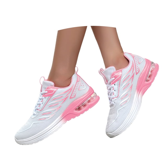 Chaussures de Course Sport pour Femmes Mode Athlétique Marche Tennis Espadrilles Chaussures à Coussin d'Air