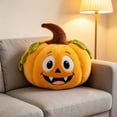 thumbnail image 6 of HAJAGP Pumpkin Shaped Pillow, Soft Sofa Cushion for Halloween, Thanksgiving, and Living Room Decor (Orange), 6 of 6