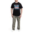 thumbnail image 5 of CafePress - Be You Transgender Flag LGBTQ Pride Month Vintage - Men's Dark Loose Fit Cotton Pajama Set, 5 of 7