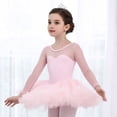 thumbnail image 4 of Children Girls Lace Long Sleeve Ballet Latin Proctice Dress Dancewear Costumes,4-14Y, 4 of 7