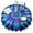 Blue Purple Tie, variant on Rainbow Tie Dye Swirl Pattern Round Tablecloth 60"x60",Wrinkle Wipeable Table Cloth for Kitchen Dining Room Picnic Patio Party