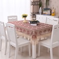 thumbnail image 3 of Grande Nappe Ronde Tricolore Nouvelle Nappe Chinoise Multicolore Optionnelle en Dentelle pour Table à Manger Nappe de Table Basse Nappe de Coiffeuse, 3 of 5