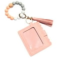 thumbnail image 1 of OUSITAID Silicone Bracelet Keychain Silicone Beads Keychain With Card Wallet Elastic Keychain For Women, 1 of 7