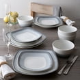 thumbnail image 4 of Noritake Colorscapes Layers Ash 12-Piece Square Dinnerware Set, Service for 4, 4 of 7