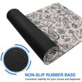 thumbnail image 6 of Long Mouse Pads for Desk,White Pioneer Flower and Paisley Pattern Desk Mats on Top Of Desks, Desk Mouse Pad Extra Large with 3mm Non-Slip Base and Stitched Edge for Gaming,Office,Work,Home 31.5"x15.7", 6 of 6