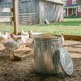 thumbnail image 5 of Plexon 5 Gallon Small Metal Trash Can with Lid Outdoor Galvanized Trash Can with Lid 5 Gal Ash Bucket for Bird Seed Container, 5 of 9