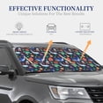 thumbnail image 4 of Fotbe The Underwater World 2-Piece Car Windshield Sun Shade | Sun Blocker for Car Windshield | Foldable Automotive Interior Accessories for Sun Protection-Small, 4 of 7