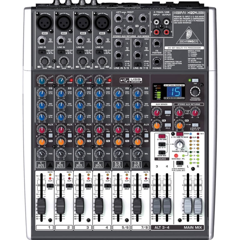 Behringer Behringer XENYX X1204USB Premium 12-Input 2/2-Bus Mixer 