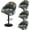 Gray1, variant on Bar Stool Slipcovers, Swivel Chair Covers with Back, Stretch Counter Bar Stool Covers for Armchair, Kitchen Island