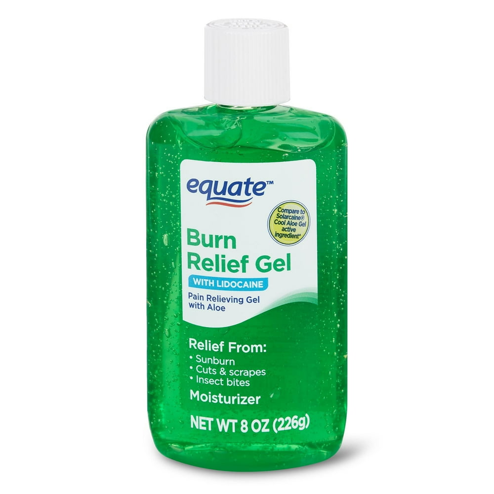 Equate Burn Relief Gel with Lidocaine, 8 oz