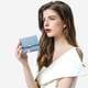 thumbnail image 4 of FloreceBien Cartera de mujer de piel sintética suave y lisa, Cartera de mujer Monedero con colgante de hoja delicada de piel sintética, Cartera corta para mujer, 4 of 5