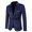 Navy, variant on Vedolay Blazer Jackets Men's Oversized Casual Long Sleeve Single Button Office Business Jackets Blazer,Black 3XL