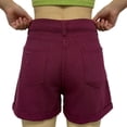 thumbnail image 5 of Wutalume Jeans for Women Denim Shorts Classic Blue, Slim Fit Stretch Jean Shorts for Comfortable Summer Everyday Style,Purple M, 5 of 6