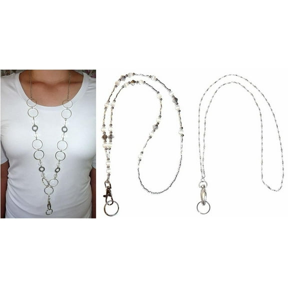 Popular Pack Women's Fashion Lanyards 3 Pack Non-Breakaway Stronger 34 inch