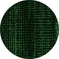 thumbnail image 1 of Ahgly Company Indoor Round Abstract Green Modern Area Rugs, 5' Round, 1 of 4
