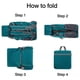 thumbnail image 3 of Sonducket de viaje plegable y fácil de nylon para aventureros ligera ligera Mochilas verde oscuro, 3 of 6