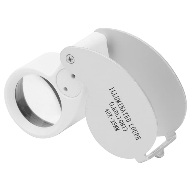 Lupa de Joyería 40X Lupa de Ojos Iluminada para Detectar Identificación ANGGREK Otros