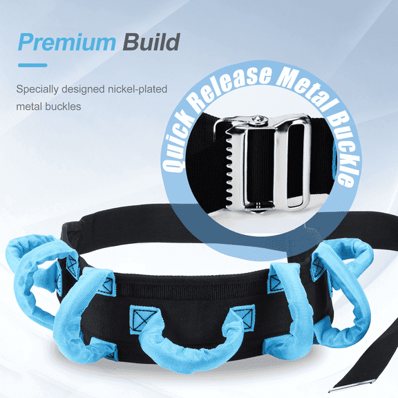 gait belts for senior transfer belts for elderly - Safe Transfer Aid with Handle and Metal Buckle - Mobility Aid for the Elderly - For Physical Therapists and Nursing Staff