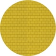 thumbnail image 1 of Ahgly Company Indoor Round Patterned Orange Gold Area Rugs, 3' Round, 1 of 1