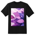 thumbnail image 2 of Plus Size Shirt for Women Black Tops for Women Short Sleeves Shirt for Women Purple Leaf T Shirt Crewneck Shirt for Women XS, 2 of 5