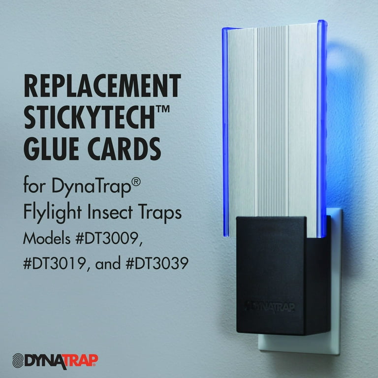 Replacement Glue Boards for Dynatrap Dt3009 Dt3019 DT3039 Indoor Insect Mosquito Trap Refills Sticky Cards, Plain (12 Pack)
