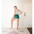 thumbnail image 5 of Metallic Booty Shorts Sparkly Short Shorts - Shiny Sexy Hotpants for Rave Dance Disco Party Costume Green 2X, 5 of 5