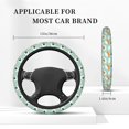 thumbnail image 3 of Rateoe Kawaii Sushi Pattern Elastic Stretch Steering Wheel Cover, Universal 15 inch, Microfiber Breathable , Anti-Slip, Odorless, Easy Carry, 3 of 6