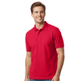 thumbnail image 3 of Gildan Men's DryBlend Jersey Polo Shirt Perfect Button Down Golf Polo Shirts for Men, Red 3XL GR88, 3 of 5