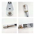 thumbnail image 3 of Xuanheng Headless Electric Guitar Bridge & Tailpiece Set Single Saddle Metal Spare Parts Guitar Parts Guitars Modification Accessories silver 4strings, 3 of 8