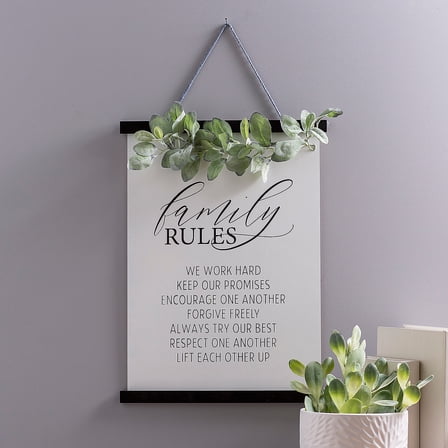 Fun Express Positively Simple Family Rules Wall Sign