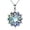 Abalone shell lotus, variant on Lotus Necklace 925 Sterling Silver Moonstone Pendant Necklace Yoga Lotus Jewelry for Women
