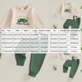 thumbnail image 3 of KPOPLK Toddler Boys Top and Pants Outfit Sets1T 2T 3T 4T 5T Outdoor Wear Long Sleeve Trendy Print Soft and Warm Casual T-Shirt and Pants Clothes Beige Size 3-4 Years, 3 of 4