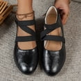 thumbnail image 5 of CHICVOMEY Flats for Women Ballet Flats with Elastic Ankle Straps Dress Shoes for Women Ballet Flats Mary Jane Flats, 5 of 7