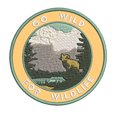 thumbnail image 1 of Go Wild For Wildlife! 3.5 Inch Iron Or Sew On Embroidered Fabric Badge Patch Seek Adventure, National Park Iconic Series, 1 of 2