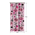 thumbnail image 5 of Halloween Pink Spooky Hearts and Ghosts Shower Curtain 36"x72" ,Bathroom Decorative Shower Curtains Set with 12 Hooks,Modern Waterproof Washable Shower Curtain, 5 of 6