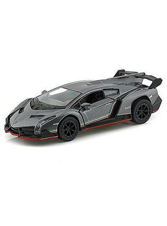 5" Kinsmart Lamborghini Veneno Diecast Model Toy Car 1:36 Grey