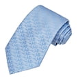 thumbnail image 6 of Jacob Alexander Men's Woven Delicate Vine Pattern Regular Neck Tie - Blue, 6 of 7