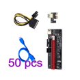 thumbnail image 1 of 50PCS PCI-E Riser Board 1X to 16X GPU Extender Riser Card PCI-E USB 3.0 GPU Adapter with 6pin Interface, Blue, 1 of 9
