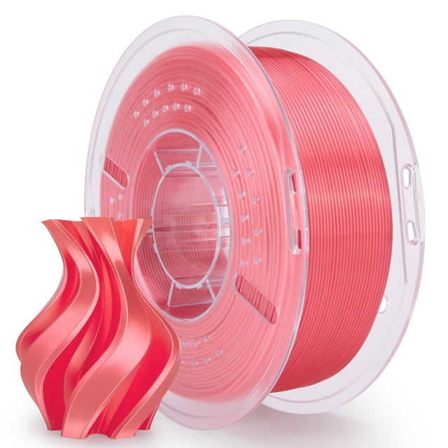 Filamento para impresora 3D ELEGOO Silk PLA, 1,75 mm, rosa coral, 1 kg
