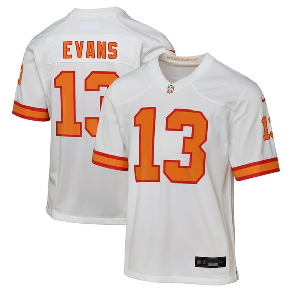 Youth Mike Evans White '76 Tampa Bay Buccaneers Game Jersey