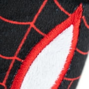 Spider-Man Miles Morales Kids Bedding Plush Cuddle and Decorative Pillow Buddy, Microfiber, Black, Marvel