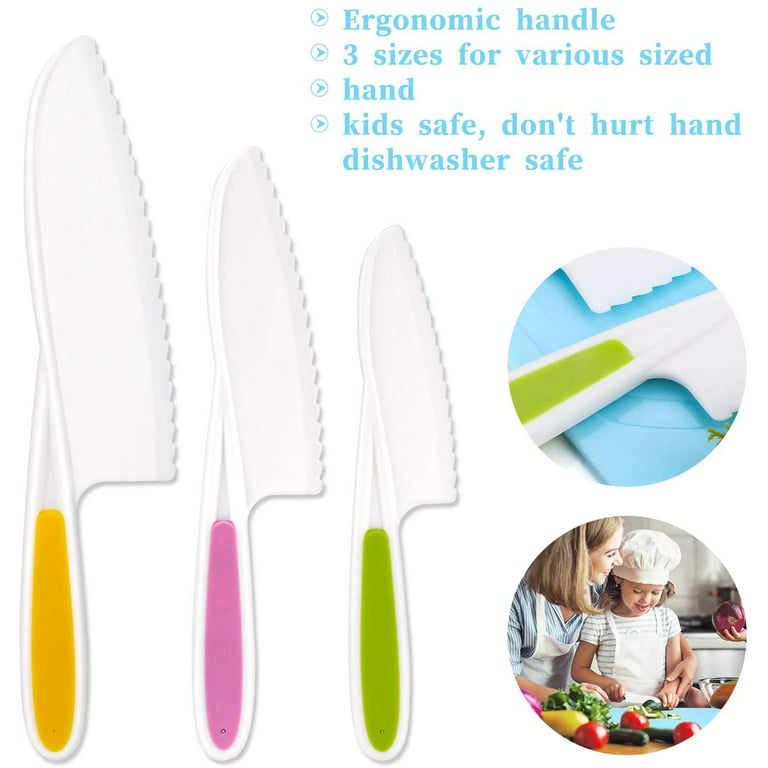 LEEFE 3 Pieces Kids Knife Set for Cooking, with Cutting Board, Safe Le —  CHIMIYA
