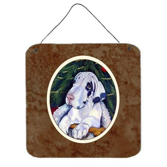 Christmas Tree with Harlequin Great Dane Wall or Door Hanging Prints