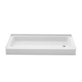 thumbnail image 5 of Voltaire 60 x 30 Shower Pan Base with Right Drain in Glossy White, 5 of 6