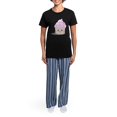 thumbnail image 4 of CafePress - Kawaii Cupcake Women's Dark Pajamas - Women's Short Sleeve Print T-Shirt and Pants Dark Cotton Pajama Set, 4 of 7