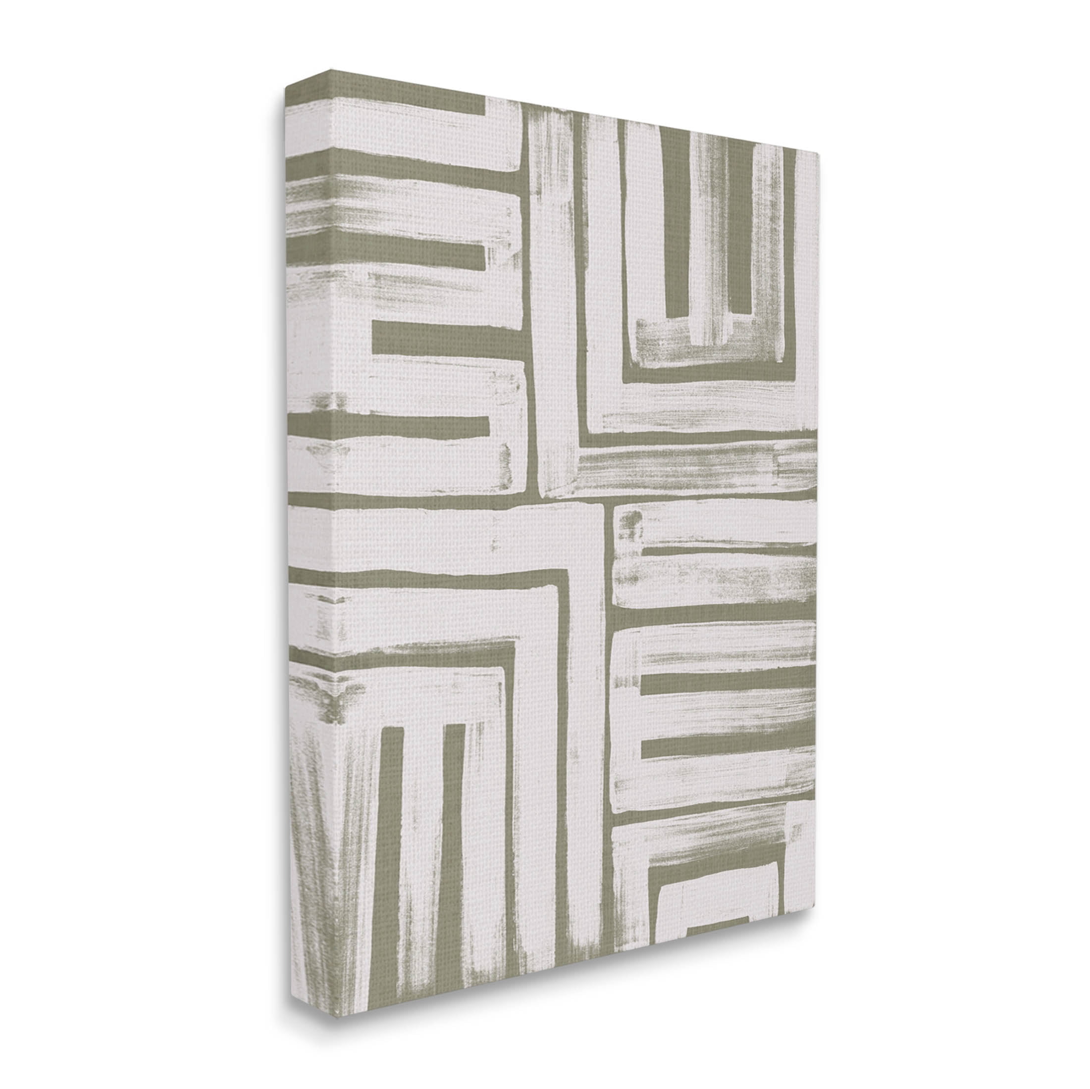 Stupell Industries Patterned Geometric Abstract Shapes Graphic Art Gallery Wrapped Canvas Print Wall Art, Design by June Erica Vess