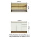 thumbnail image 3 of Cocina Integral MADESA Glamy 120cm Marrón/Blanco, 3 of 5